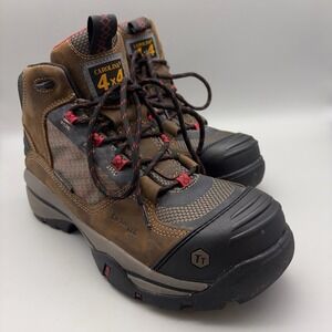 Carolina Work Boots Men 9.5 Brown Solid Carbon Toe Waterproof Extension 5